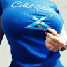 Футболка COLD STEEL CROSS GUARD BLUE TEE FOR WOMEN (L) CS_TK3